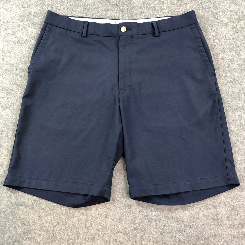 Peter Millar Mens Golf Shorts 36x9 (fits 34x9) Navy Country Club Comfort Summer